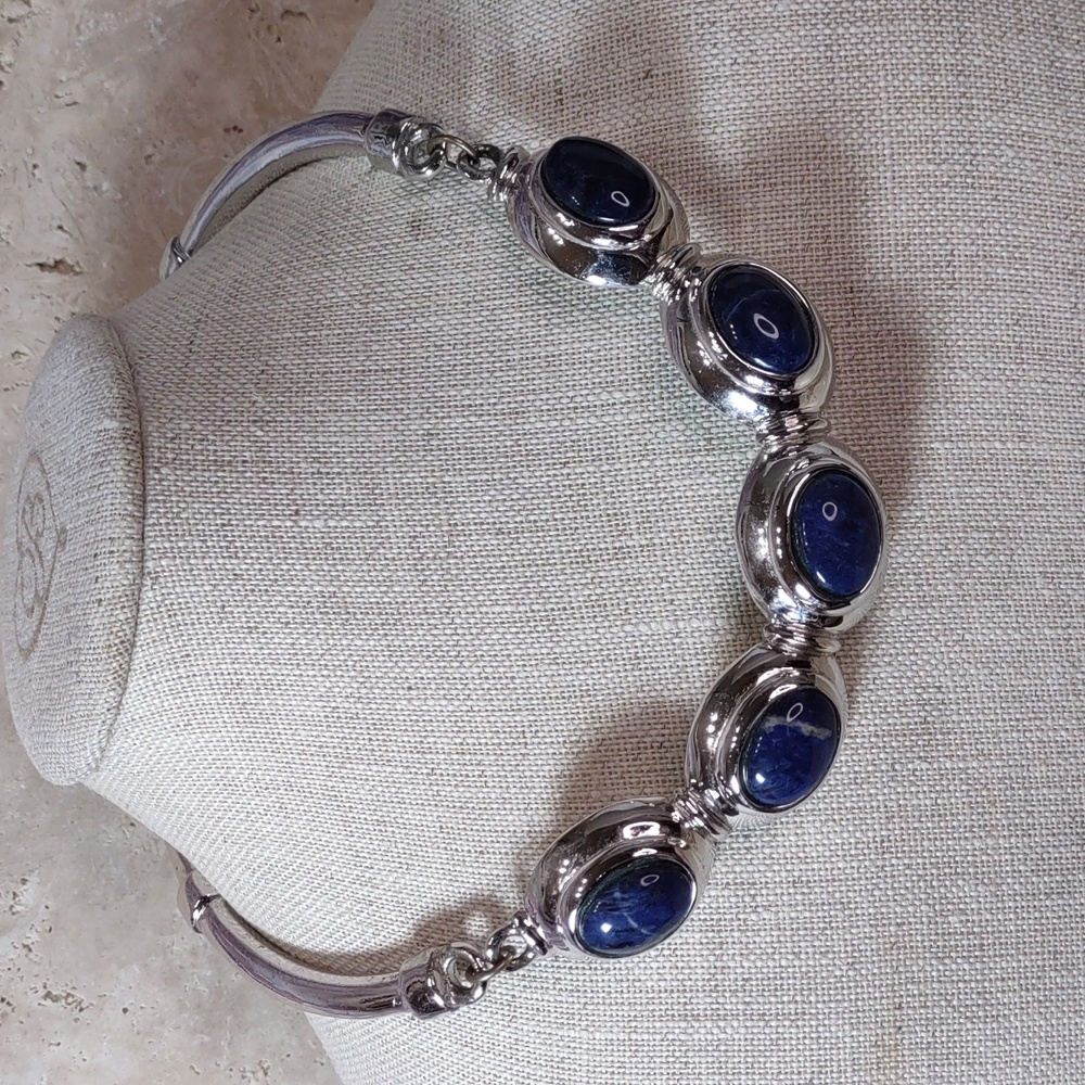 Vintage Alexis Kirk Lapis Statement Necklace